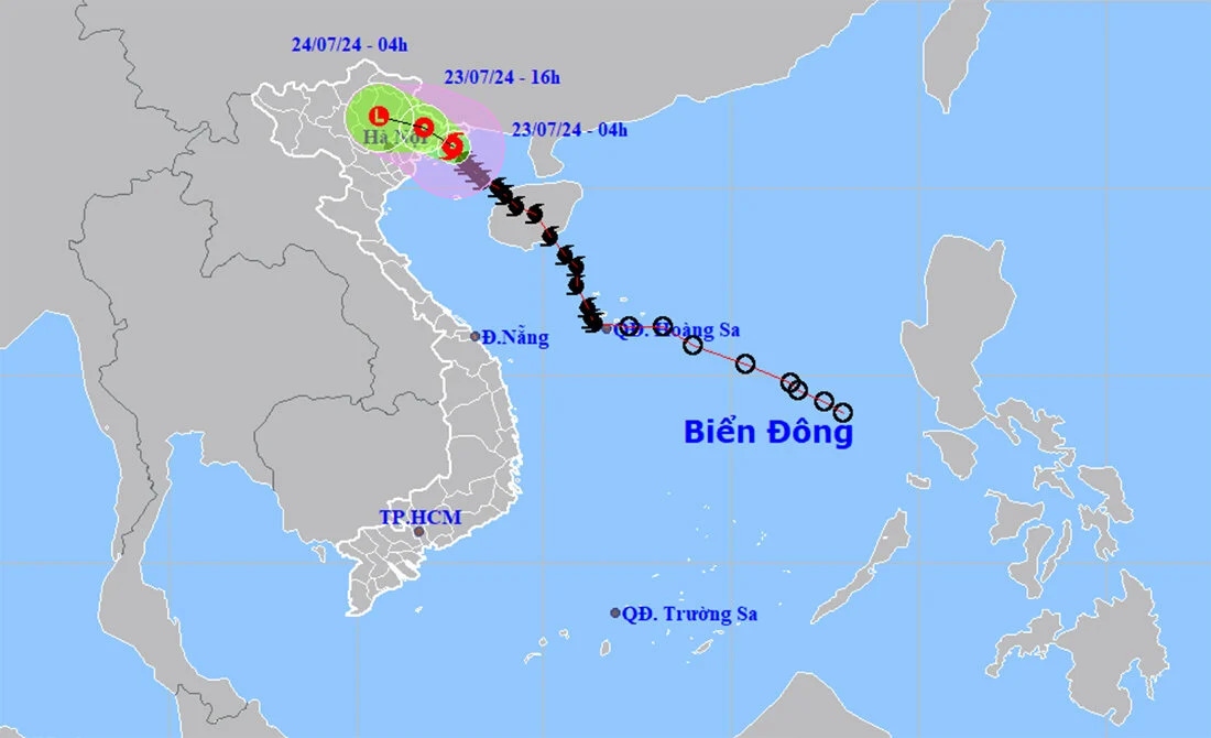 Cảnh báo lũ quét, sạt lở ở miền núi phía Bắc do mưa lớn từ bão số 2